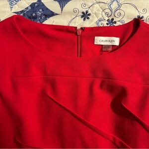 Calvin Klein Vibrant Red Dress